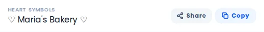 Copy button next to bold Facebook post text