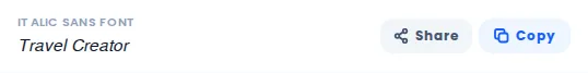 Copy button next to a styled TikTok bio text